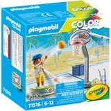 PLAYMOBIL Color Jugador de baloncesto, Juegos de construcción 