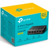 TP-Link LS1005G No administrado Gigabit Ethernet (10/100/1000) Negro, Interruptor/Conmutador negro, No administrado, Gigabit Ethernet (10/100/1000), Montaje de pared