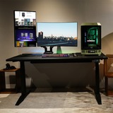 Thermaltake Brazo para monitor de juego RGB dual, Soporte de monitor negro