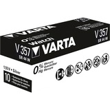VARTA -V357 Pilas domésticas, Batería Batería de un solo uso, Óxido de plata, 1,55 V, 1 pieza(s), Hg (mercurio), Plata