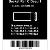 Wera Barra magnética para dados C Deep 1 Juego de dados para llave de vaso 1/2", Llave de tubo negro/Verde