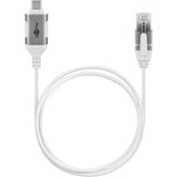 goobay Cable adaptador Ethernet USB-C 3.2 Gen2 > RJ-45, Slim blanco