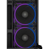 ASUS PRIME AP202 ARGB Midi Tower Negro, Cajas de torre negro, Midi Tower, PC, Negro, micro ATX, Mini-ITX, Multi, 17,5 cm
