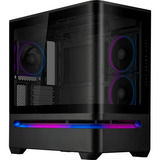 ASUS PRIME AP202 ARGB Midi Tower Negro, Cajas de torre negro, Midi Tower, PC, Negro, micro ATX, Mini-ITX, Multi, 17,5 cm