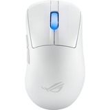 ASUS ROG Keris II Ace Wireless AimPoint White ratón Juego mano derecha RF Wireless + Bluetooth + USB Type-A Óptico 42000 DPI, Ratones para gaming blanco, mano derecha, Óptico, RF Wireless + Bluetooth + USB Type-A, 42000 DPI, Blanco