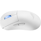 ASUS ROG Keris II Ace Wireless AimPoint White ratón Juego mano derecha RF Wireless + Bluetooth + USB Type-A Óptico 42000 DPI, Ratones para gaming blanco, mano derecha, Óptico, RF Wireless + Bluetooth + USB Type-A, 42000 DPI, Blanco