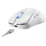 ASUS ROG Keris II Ace Wireless AimPoint White ratón Juego mano derecha RF Wireless + Bluetooth + USB Type-A Óptico 42000 DPI, Ratones para gaming blanco, mano derecha, Óptico, RF Wireless + Bluetooth + USB Type-A, 42000 DPI, Blanco