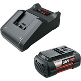 Bosch Kit de inicio 36V (GBA 36V 6.0Ah + AL 36V-20), Conjunto negro