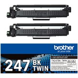 Brother TN-247BKTWIN cartucho de tóner 2 pieza(s) Original Negro 3000 páginas, Negro, 2 pieza(s)