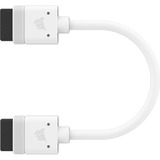 Corsair iCUE LINK Cable, 100mm, recto blanco