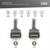 Digitus Cable HDMI High Speed con Ethernet, tipo A negro