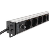 Digitus DN-95437, Regleta negro/Aluminio
