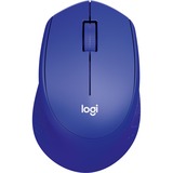 Logitech M330 SILENT PLUS, Ratón azul, mano derecha, Óptico, RF inalámbrico, 1000 DPI, Azul