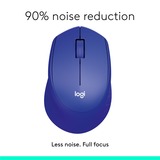 Logitech M330 SILENT PLUS ratón mano derecha RF inalámbrico Óptico 1000 DPI azul, mano derecha, Óptico, RF inalámbrico, 1000 DPI, Azul
