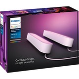 Philips Hue Pack doble barra de luces Play, Luz de LED blanco, Philips Hue White and Color ambiance Pack doble barra de luces Play, Blanco, LED integrado, Bombilla(s) no reemplazable(s), Blanco, 2000 K, 6500 K