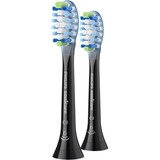 Philips Sonicare C3 Premium Defensa contra la Placa HX9042/88, pack de 2, Cabezal de cepillo negro