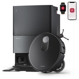 Roborock Qrevo Slim Sin bolsa Negro, Robot aspirador negro, Sin bolsa, Negro, Alrededor, 67 dB, 0,22 L, 0,072 L