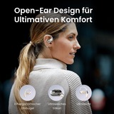 Shokz OpenFit Auriculares Inalámbrico gancho de oreja Llamadas/Música/Deporte/Uso diario Bluetooth Blanco beige, Inalámbrico, Llamadas/Música/Deporte/Uso diario, 73,85 g, Auriculares, Blanco