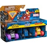 Spin Master MONSTER JAM - Pack 3 Coches Monster Truck Marvel Oficial Escala 1:87 Metálicos: Black Panther, Capitán América y Iron Man - Coches para Niños - Juegos Infantiles - Juguetes Niños 3 años +, Vehículo de juguete Monster Jam - Pack 3 Coches Monster Truck Marvel Oficial Escala 1:87 Metálicos: Black Panther, Capitán América y Iron Man - Coches para Niños - Juegos Infantiles - Juguetes Niños 3 años +, Juego de vehículos, 3 año(s), Metal, Plástico, Multicolor