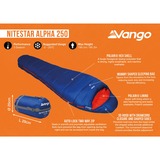 Vango SBTKANTO0000001, Saco de dormir azul oscuro/Rojo