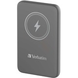 Verbatim Charge 'n' Go Polímero de litio 10000 mAh Cargador inalámbrico Gris, Banco de potencia gris, 10000 mAh, Polímero de litio, Quick Charge 3.0, Cargador inalámbrico, Gris