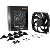 be quiet! SILENT WINGS 4 | 140mm PWM Carcasa del ordenador Ventilador 14 cm Negro 1 pieza(s) negro, Ventilador, 14 cm, 1100 RPM, 13,6 dB, 51,3 cfm, 87,16 m³/h