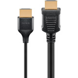 goobay Cable HDMI de alta velocidad delgado con Ethernet, 4K @ 60Hz negro