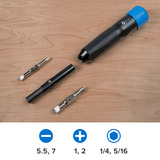 iFixit Narwhal destornillador 6 en 1, Conjuntos de bits negro/Azul