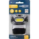 Ansmann Linterna frontal HD120B, Luz de LED negro