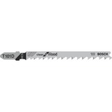 Bosch 2 608 637 877 no categorizado, Hoja de sierra Jigsaw blade, Aglomerado, Tablero de fibra, Madera blanda, Contrachapado con núcleo de madera, Acero de alto carbono (HCS), 4 mm, 5,2 mm, 10 cm