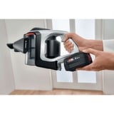 Bosch Serie 8 BSS82SIL1 aspiradora de pie y escoba eléctrica Aspiradora escoba Batería Secar Sin bolsa Negro, Plata 5 Ah, Aspirador vertical blanco, Aspiradora escoba, Sin bolsa, Negro, Plata, Secar, Filtrado, Suelo duro, Alfombra, Escalones, Tapicería