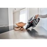 Bosch Serie 8 BSS82SIL1 aspiradora de pie y escoba eléctrica Aspiradora escoba Batería Secar Sin bolsa Negro, Plata 5 Ah, Aspirador vertical blanco, Aspiradora escoba, Sin bolsa, Negro, Plata, Secar, Filtrado, Suelo duro, Alfombra, Escalones, Tapicería