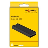 DeLOCK 18353 sistema de refrigeración para ordenador Unidad de estado sólido Disipador térmico/Radiador Negro 1 pieza(s), Cuerpo de refrigeración negro, Disipador térmico/Radiador, Negro