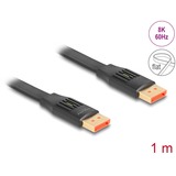 DeLOCK Cable plano DisplayPort 8K 60Hz negro