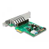 DeLOCK Tarjeta PCI Express x1 con 6 x USB externos + 1 x USB interno 5, Controlador USB 