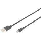 Digitus Cable de conexión USB 2.0 USB-A (conector) > Micro-USB (conector) negro