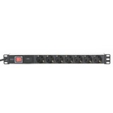 DN-95407 base múltiple 2 m 7 salidas AC Plata, Regleta