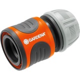 GARDENA Conector rápido 13 mm (1/2")- 15 mm (5/8") , Pieza de manguera gris/Naranja, 18215-20