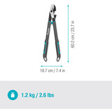 GARDENA EnergyCut Pro S, 12050-88, Tijeras de podar gris/Turquesa