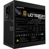 GIGABYTE UD750GM PG5 unidad de fuente de alimentación 750 W 20+4 pin ATX ATX Negro, Fuente de alimentación de PC negro, 750 W, 100 - 240 V, 12 A, Activo, 105 W, 732 W