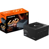 GIGABYTE UD750GM PG5 unidad de fuente de alimentación 750 W 20+4 pin ATX ATX Negro, Fuente de alimentación de PC negro, 750 W, 100 - 240 V, 12 A, Activo, 105 W, 732 W
