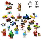 LEGO Calendario de Adviento 2025, Juegos de construcción Juego de construcción, 5 año(s), Plástico, 186 pieza(s), 349 g