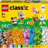 LEGO Classic Mascotas Creativas, Juegos de construcción Juego de construcción, 5 año(s), Plástico, 450 pieza(s), 493 g