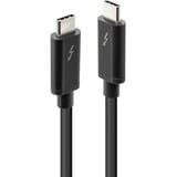 Lindy 41557 cable Thunderbolt 2 m 20 Gbit/s Negro negro, Masculino, Masculino, 2 m, Negro, 20 Gbit/s, 4096 x 2160 Pixeles