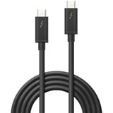 Lindy 41557 cable Thunderbolt 2 m 20 Gbit/s Negro negro, Masculino, Masculino, 2 m, Negro, 20 Gbit/s, 4096 x 2160 Pixeles