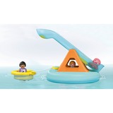 PLAYMOBIL Junior Aqua: Isla de baño con tobogán de agua, Juegos de construcción 