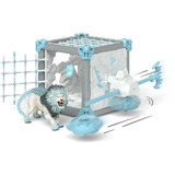 Schleich Eldrador Creatures BattleCave León de Hielo, Muñecos 