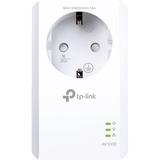 TP-Link TL-PA7017P adaptador de red PowerLine 1000 Mbit/s Ethernet Blanco 1 pieza(s), PowerLAN blanco, 1000 Mbit/s, IEEE 1901, IEEE 802.3, IEEE 802.3ab, IEEE 802.3u, Gigabit Ethernet, 10,100,1000 Mbit/s, HomePlug AV2, OFDM