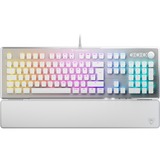 Turtle Beach TBK-1002-12-DE, Teclado para gaming aluminio (cepillado)/blanco