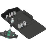 Wera Kraftform Kompakt 400 RA Set 2, con función de trinquete, Llave de tubo negro/Verde